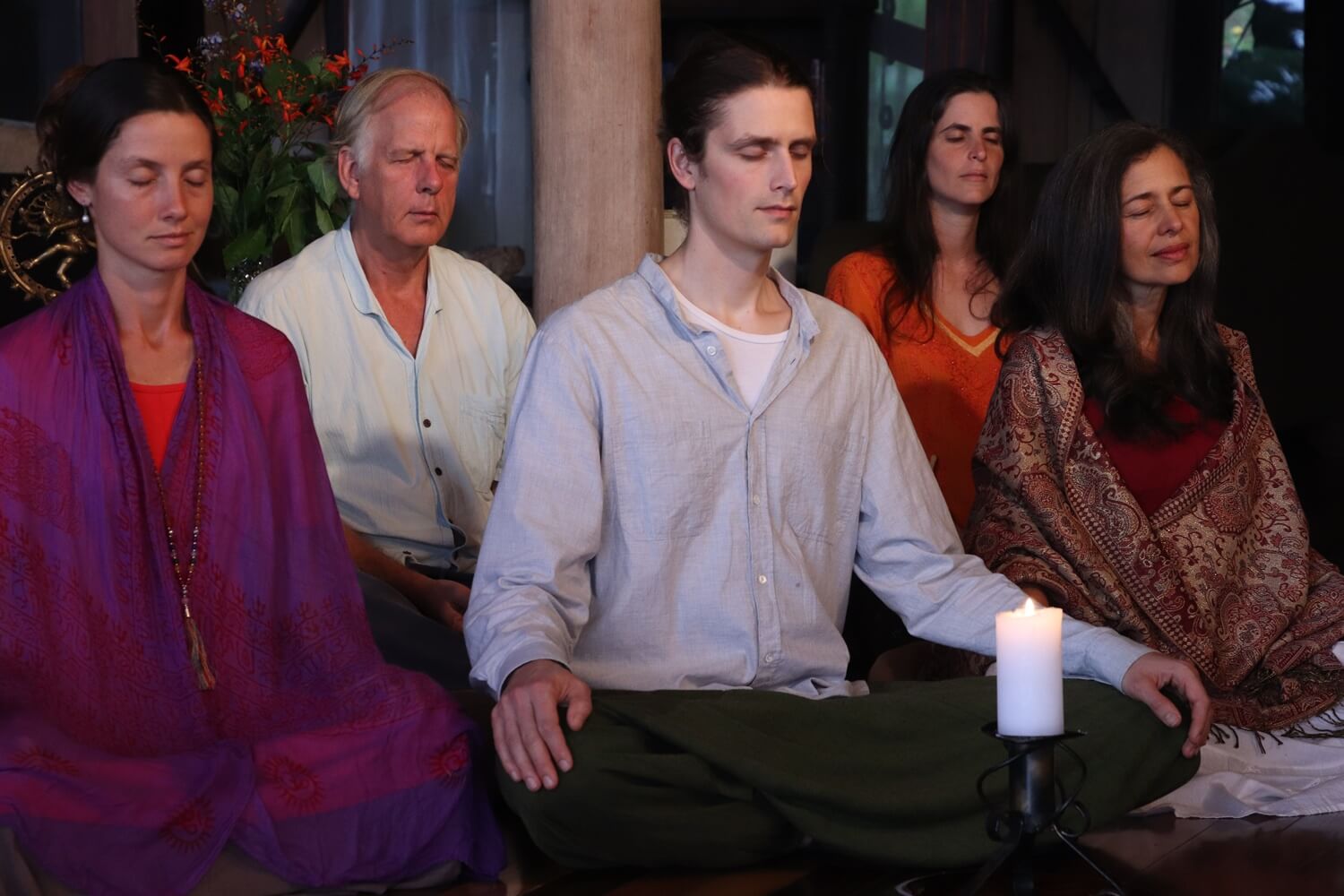 B1_Group Of Yogis Meditating